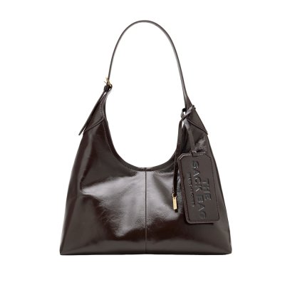 THE BELTED SACK BAG IN CRINKLE LEATHER